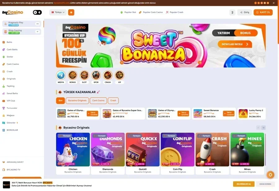 Bycasino ekran görüntüsü